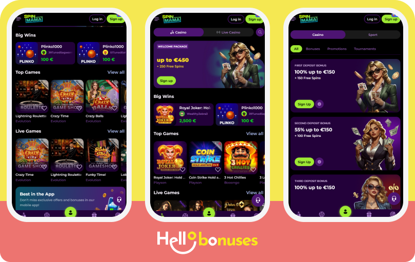 Spinmama Casino - Najlepsze Miejsce na Gry Online